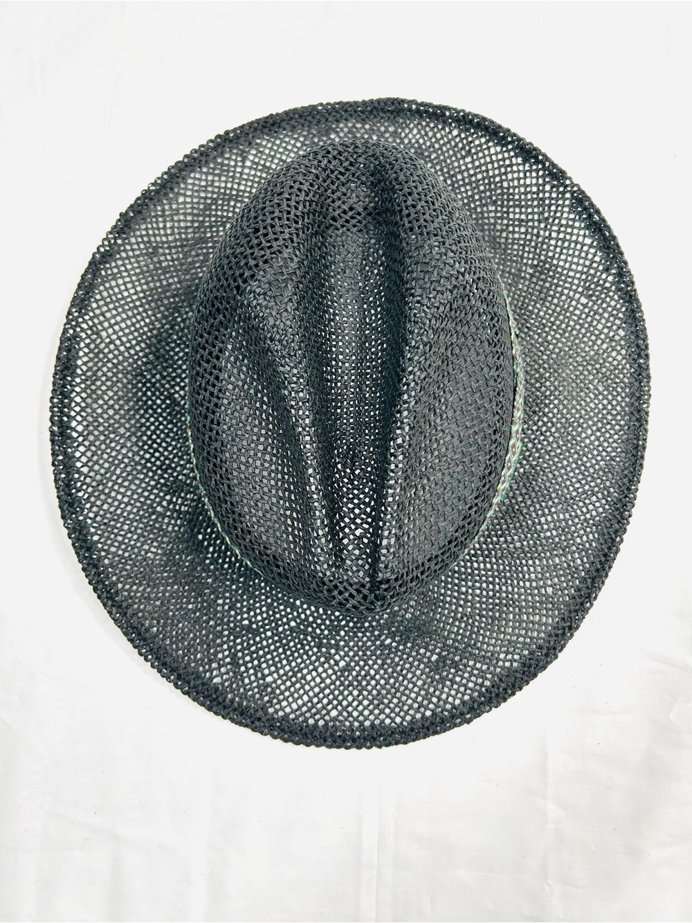 Vintage 80’s Chi Chi Rodriguez Black Wide Brim Straw Hat - Picture 5 of 13